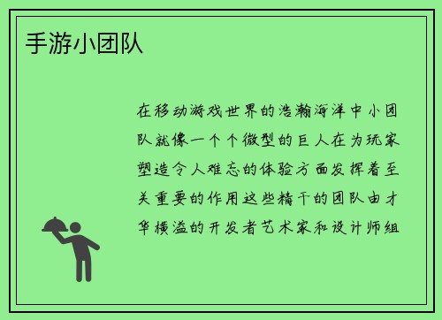 手游小团队